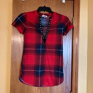 Urban Girl lace up shirt